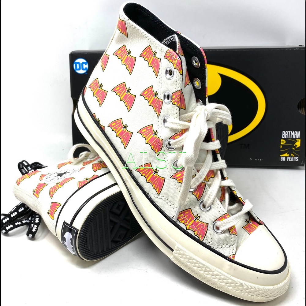 Converse & DC Batman Chuck 70 High Canvas  Egret M - Picture 6 of 12